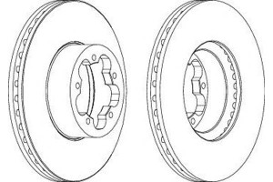 Tarcze Hamulcowe 2szt Ford Transit 2.2d-3.2d 04.06