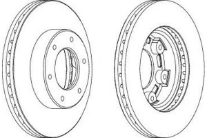Tarcze Hamulcowe 2szt Toyota Hiace Iv 2.4-2.7 08.9