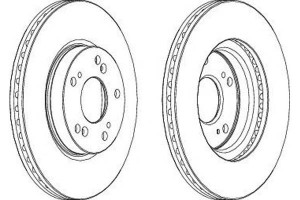 Tarcze Hamulcowe 2szt Honda Civic Ix Civic Viii Ci