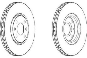 Tarcze Hamulcowe 2szt Citroen C5 C5 I C5 Ii C5 Iii
