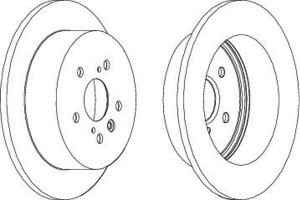 Tarcze Hamulcowe 2szt (291mmx12mm Bez Śrub) Toyota