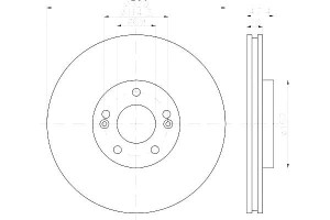 Tarcze Hamulcowe Hella Pagid 517122t100 Dsk2922 24