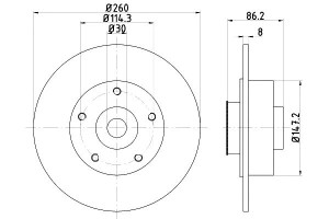 Tarcze Hamulcowe Mintex 432006506r 532006506r 4320