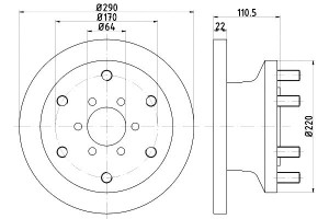 Tarcze Hamulcowe Mintex 42546401 504079365 5040809