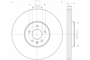 Tarcze Hamulcowe 2szt Vw Przód A4 A5 07- Q5 A6 09-