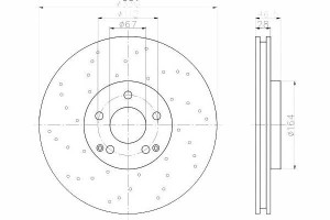 Tarcze Hamulcowe 2szt Mercedes Przód W203 209 Spor
