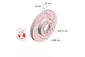 Tarcze Hamulcowe 2szt Ford Galaxy 01-06 Zimmermann