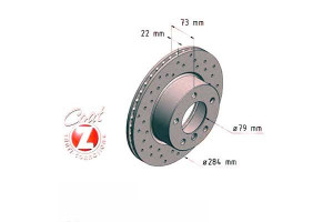 Tarcze Hamulcowe 2szt Bmw 1 E87 04- Przód Zimmerma