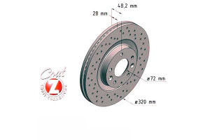 Tarcze Hamulcowe 2szt Mazda Cx-7 07- Przód Zimmerm