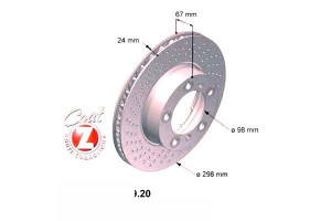 Tarcze Hamulcowe 2szt Porsche Boxster 04-09 Pp Zim