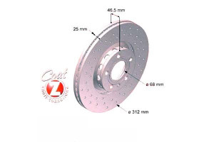 Tarcze Hamulcowe 2szt Audi A6 97-04 Zimmermann