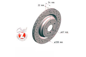Tarcze Hamulcowe 2szt Mercedes W166 M-klasa 13- Ty