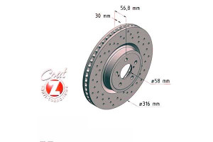 Tarcze Hamulcowe 2szt Subaru Legacy 05- Zimmermann