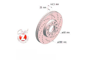 Tarcze Hamulcowe 2szt Vw Passat 00-05 Zimmermann