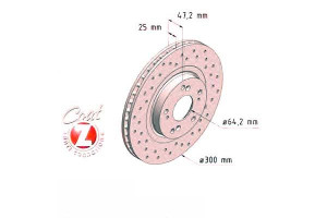 Tarcze Hamulcowe 2szt Honda Civic 01-05 2.0 Type-r