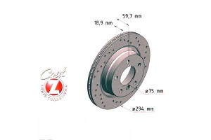 Tarcze Hamulcowe 2szt Bmw 3 E46 98-05 Tył Zimmerma