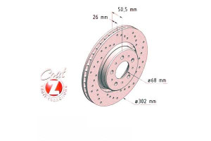 Tarcze Hamulcowe 2szt Volvo S70 V70 97-00 Zimmerma