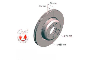 Tarcze Hamulcowe 2szt Bmw 5 F10 10- Przód Zimmerma