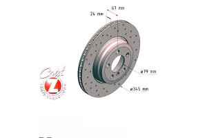 Tarcze Hamulcowe 2szt Bmw 7 E65/e66 01-08 Tył Wen.