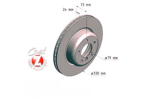 Tarcze Hamulcowe 2szt Bmw Z4 E89 09-16 Przód Zimme