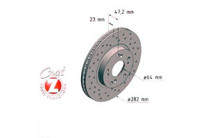 Tarcze Hamulcowe 2szt Honda Cr-v Ii 02-06 Zimmerma