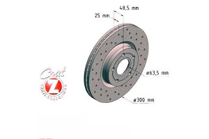 Tarcze Hamulcowe 2szt Ford Focus Ii 04- Zimmermann