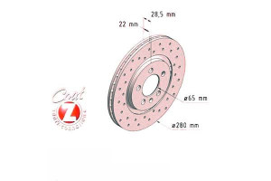 Tarcze Hamulcowe 2szt Vw Golf Iii 91-97 2.0-2.8 Vr