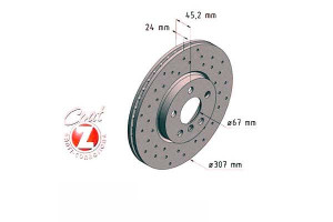 Tarcze Hamulcowe 2szt Bmw 2 F45 14- Przód Zimmerma