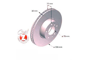 Tarcze Hamulcowe 2szt Bmw 7 E38 94-01 740 Zimmerma