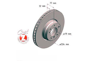 Tarcze Hamulcowe 2szt Bmw 7 E38 93-01 750i Zimmerm