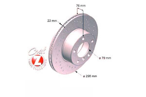 Tarcze Hamulcowe 2szt Bmw 5 E39 95-03 Zimmermann