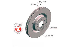 Tarcze Hamulcowe 2szt Mercedes W166 M-klasa 11- Pr