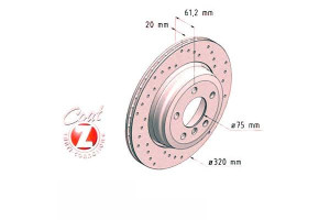Tarcze Hamulcowe 2szt Bmw 5 E60 03-10 Tył Wen. Zim
