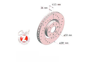 Tarcze Hamulcowe 2szt Fiat Stilo 04- 1.9d Multijet