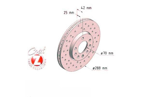Tarcze Hamulcowe 2szt Opel Vectra B 95-02 Went. Zi