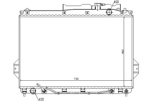 Chłodnica Silnika Hyundai Ix55 3.8 01.11- Nissens