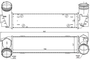 Intercooler Bmw 1 (e82) 1 (e88) 3 (e90) 3 (e91) 3
