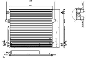 Skraplacz Klimatyzacji Mercedes M (w164) 4.0d 02.0