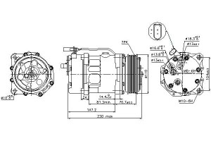 Sprężarka Klimatyzacji Ford Galaxy Seat Leon Vw Bo