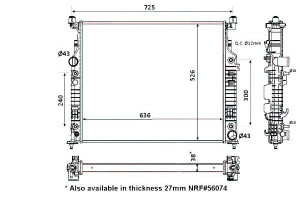 Chłodnica Mercedes W164 W251 Ml R 05- Nrf