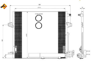 Skraplacz Klimatyzacji Mercedes Gl (x164) 06-, M (