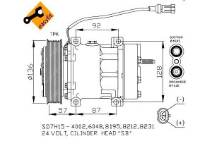 Sprężarka Klimatyzacji Daf Cf 85 Xf 105 Mx265-xf35