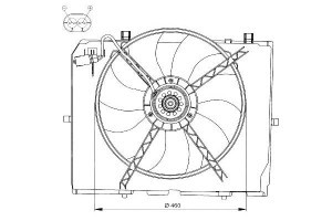 Wentylator Chłodnicy Mercedes W210 2,0-2,7cdi 98-