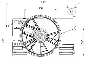 Wentylator Chłodnicy Volvo C30 S40 V50 04- Nrf