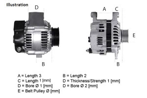 Alternator Lucas Electrical 231002f200 231002f201