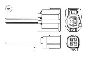 Sonda Lambda Mazda 5 1.8 12- Ngk