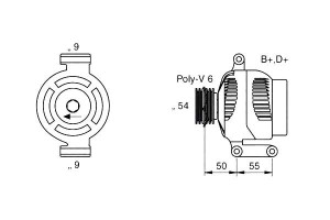 Alternator Fiat 1.3 Multijet Magneti Marelli