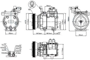 Sprężarka Klimatyzacji Hyundai Accent Ii 1.5/1.6 0