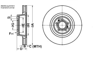 Tarcze Hamulcowe 2szt Vw Przód A8 03- 360mm Ate