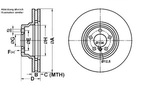 Tarcze Hamulcowe 2szt. Bmw 7 (e65 E66 E67) 4.4d/6.